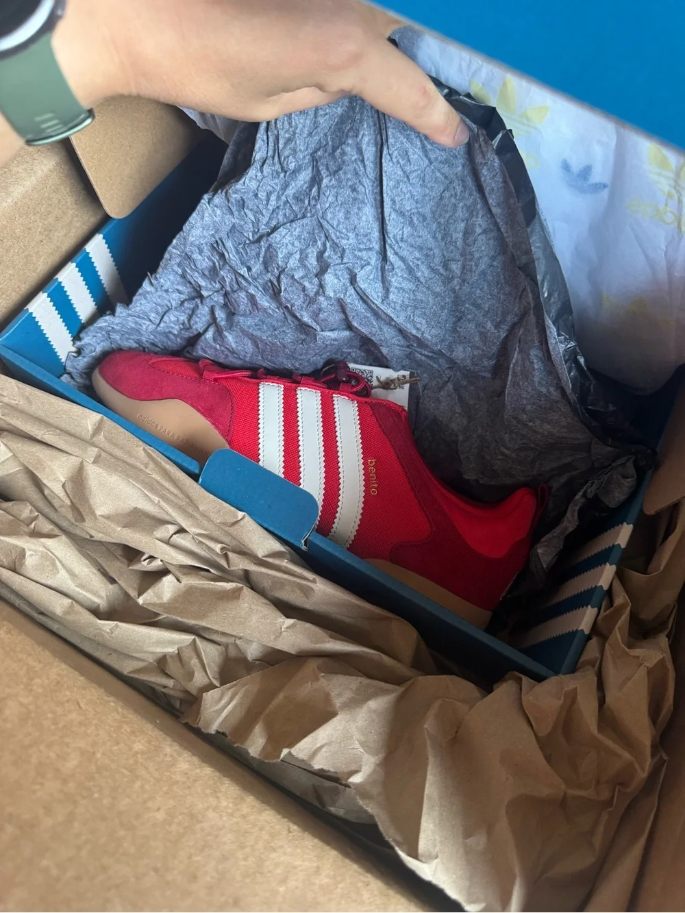 adidas Red and White Women's Sneakers